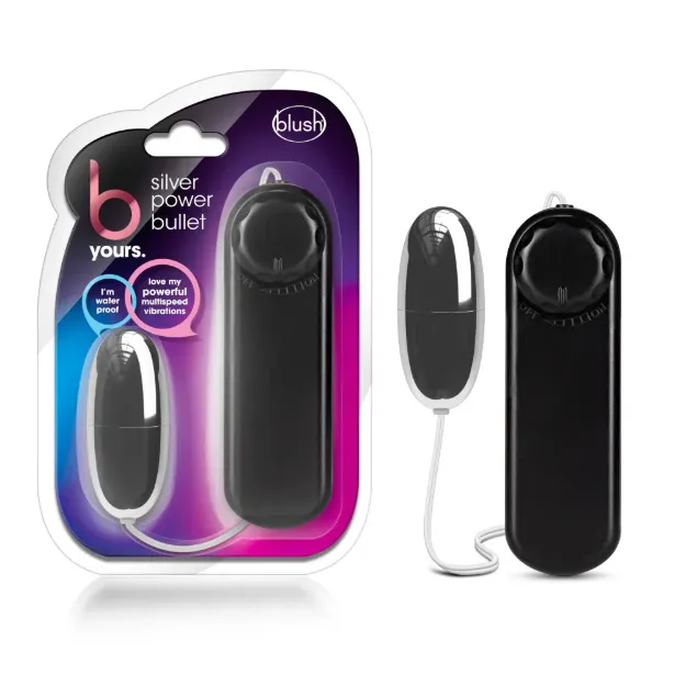 Picture of B Yours - Power Bullet Silver 2.10-Inch Vibrating Bullet