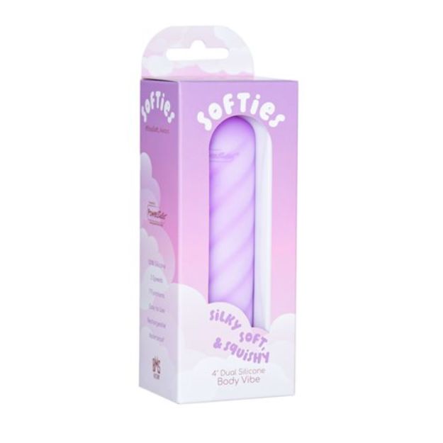 Picture of Softies - Dual Silicone Bullet - Purple Swirl