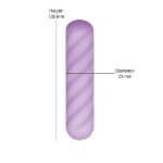 Picture of Softies - Dual Silicone Bullet - Purple Swirl