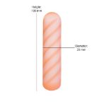 Picture of SOFTIES - DUAL SILICONE BULLET - ORANGE CREAM SWIRL
