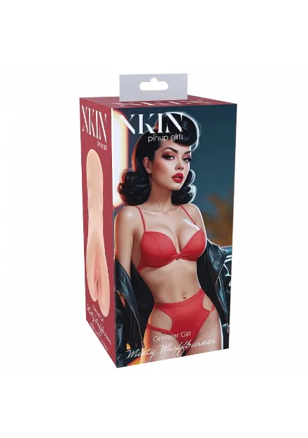 Picture of XKIN PINUP GIRLS - GREASER GIRL - MISTY MUFFBURNER PEACH