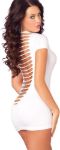 Picture of PINK LIP STICK - PARTY IN THE BACK MINI DRESS - WHITE