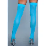 Picture of BE - WICKED - OPAQUE NYLON THIGH HIGHS - BLUE