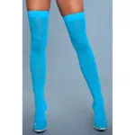 Picture of BE - WICKED - OPAQUE NYLON THIGH HIGHS - BLUE