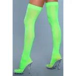 Picture of BE - WICKED - OPAQUE NYLON THIGH HIGHS - NEON GREEN