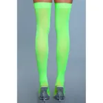 Picture of BE - WICKED - OPAQUE NYLON THIGH HIGHS - NEON GREEN