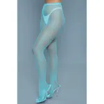 Picture of BE WICKED - UP ALL NIGHT FISHNET PANTYHOSE - BLUE