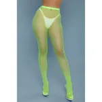 Picture of BE WICKED - UP ALL NIGHT FISHNET PANTYHOSE - NEON GREEN
