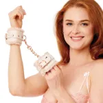 Picture of Sex & Mischief - Peaches 'n CreaMe Fur Handcuffs