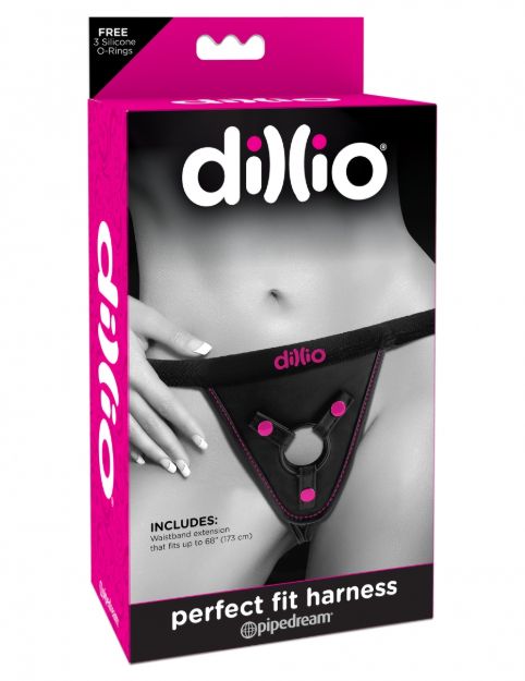 Picture of Dillio Perfect Fit Harness - Black/Pink