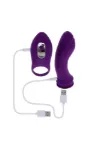 Picture of Playboy - Mix & Match 4 in 1 Vibrator & C-Ring - Purple