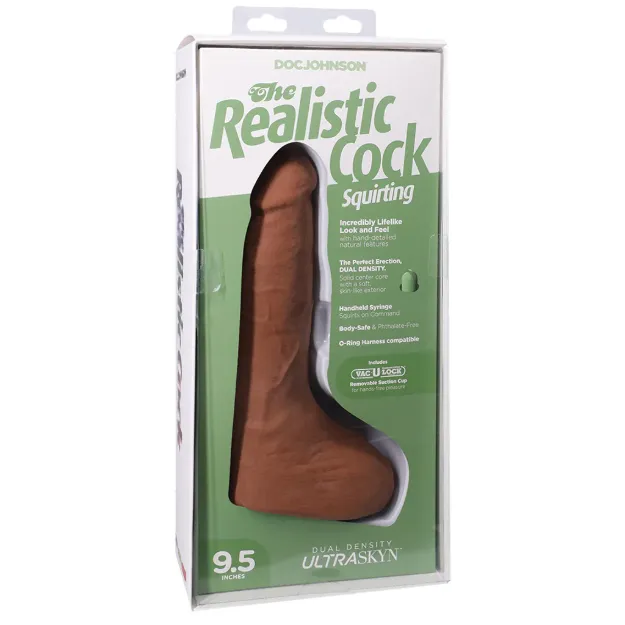 Picture of The Realistic 9.5 Inch Squirting Cock - Caramel