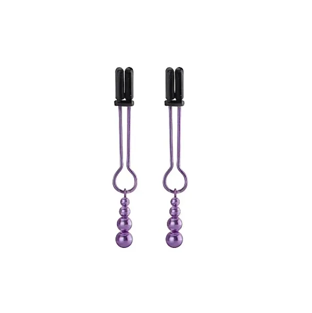 Picture of Ouch! Teasing Nipple Clamps - Purple