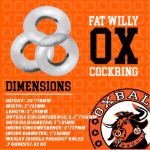 Picture of OXBALLS - FAT WILLY 3 PACK JUMBO COCKRINGS - BLUE