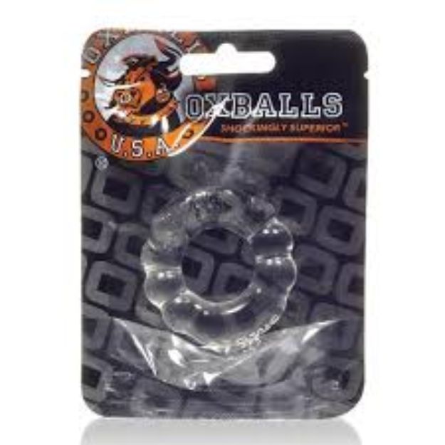 Picture of OXBALLS - 6-PACK SPORT COCKRING - CLEAR