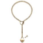 Picture of Deluxe Fetish – Slip Chain Heart with Key – Gold